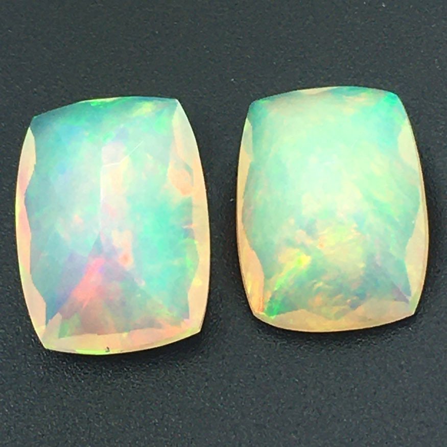没有保留价 - 2 pcs  橙色 蛋白石  - 4.51 ct - 安特卫普宝石检测实验室（ALGT） - NATURAL OPAL #4.3