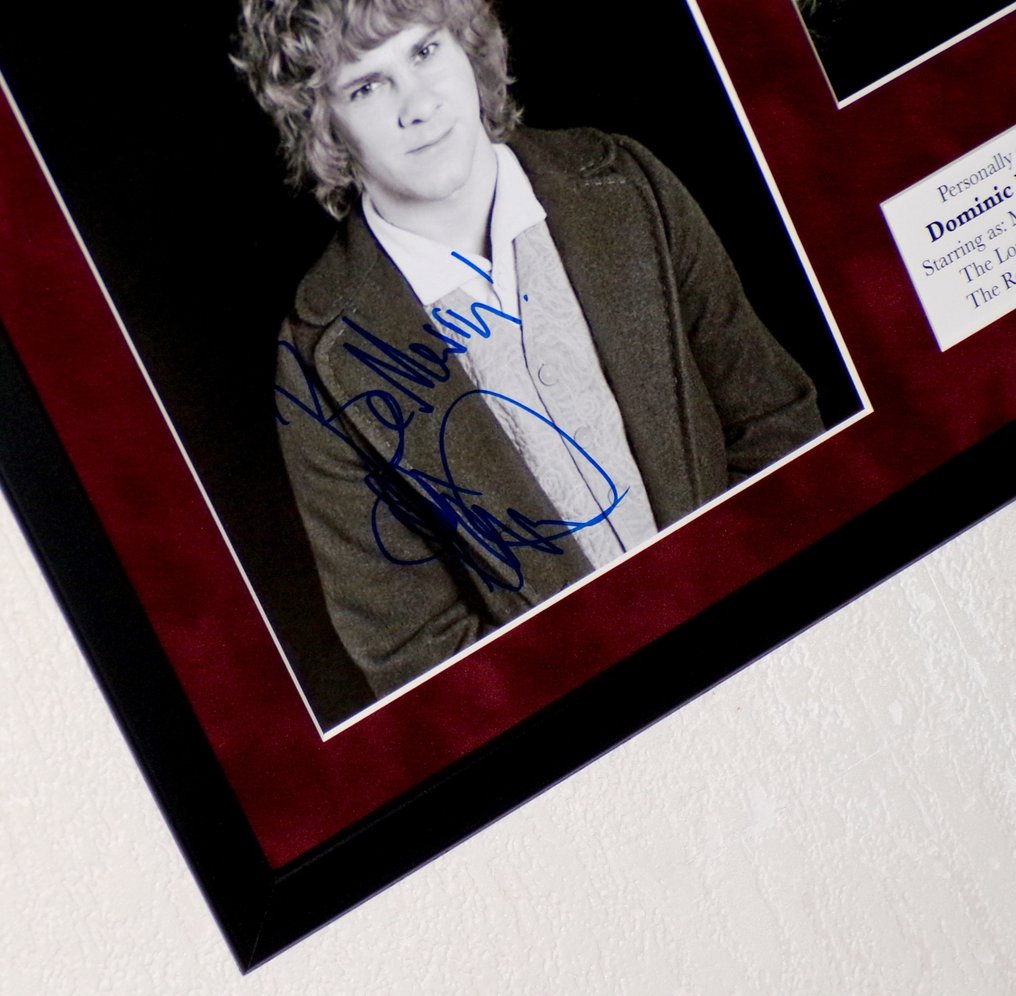 Lord of the Rings - Dominic Monaghan (Merry Brandybuck) Framed, signed + Certificate of Authenticity #2.1