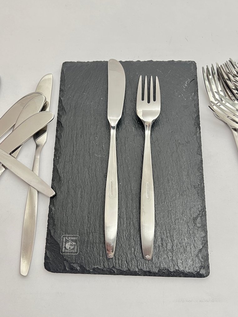 Wiskemann - Servizio di posate da pesce (24) - Progetta di alta qualità. - Acciaio inossidabile #4.3