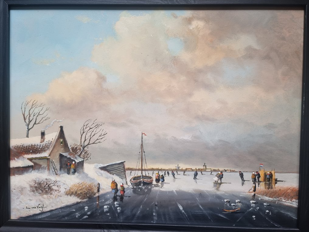 L. van Vugt (1952) - Winterlandschap #2.1