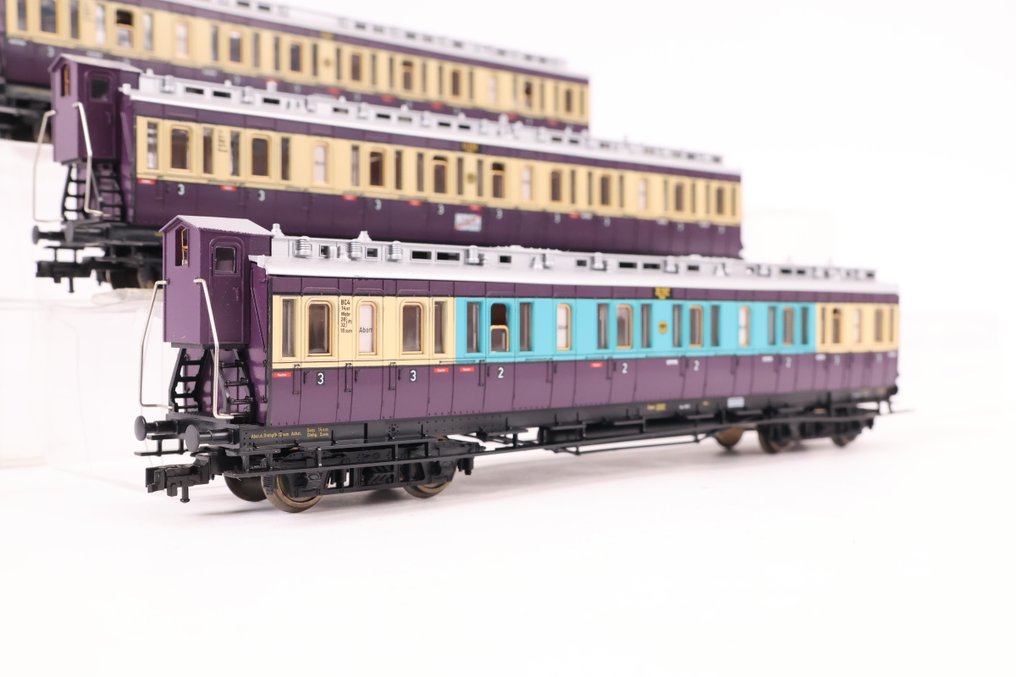 Fleischmann H0 - 5870/5871/5872 - Wagon de passagers pour trains miniatures (3) - Trois véhicules de circulation rapide dans la Ruhr - DRG #1.0
