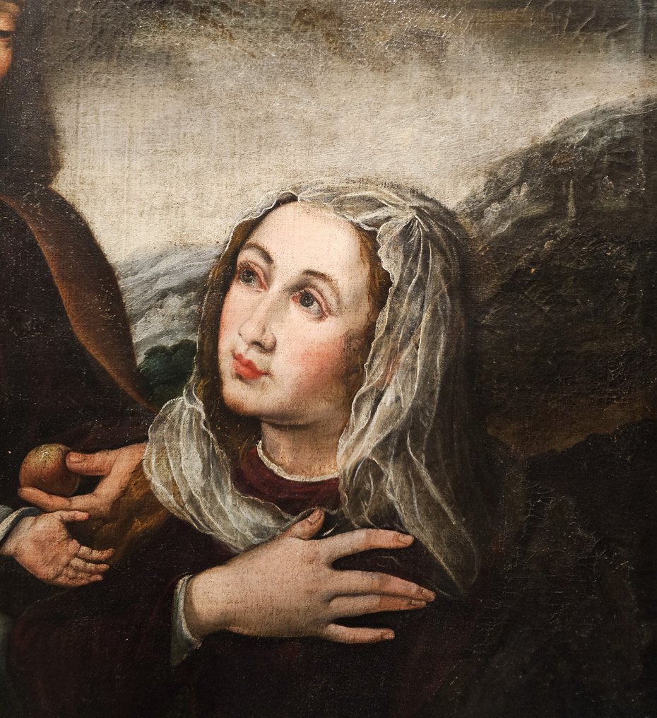 Isabel de Santiago (1660/1670 - 1714), Attributed to - The Holy Family in contemplation #2.1