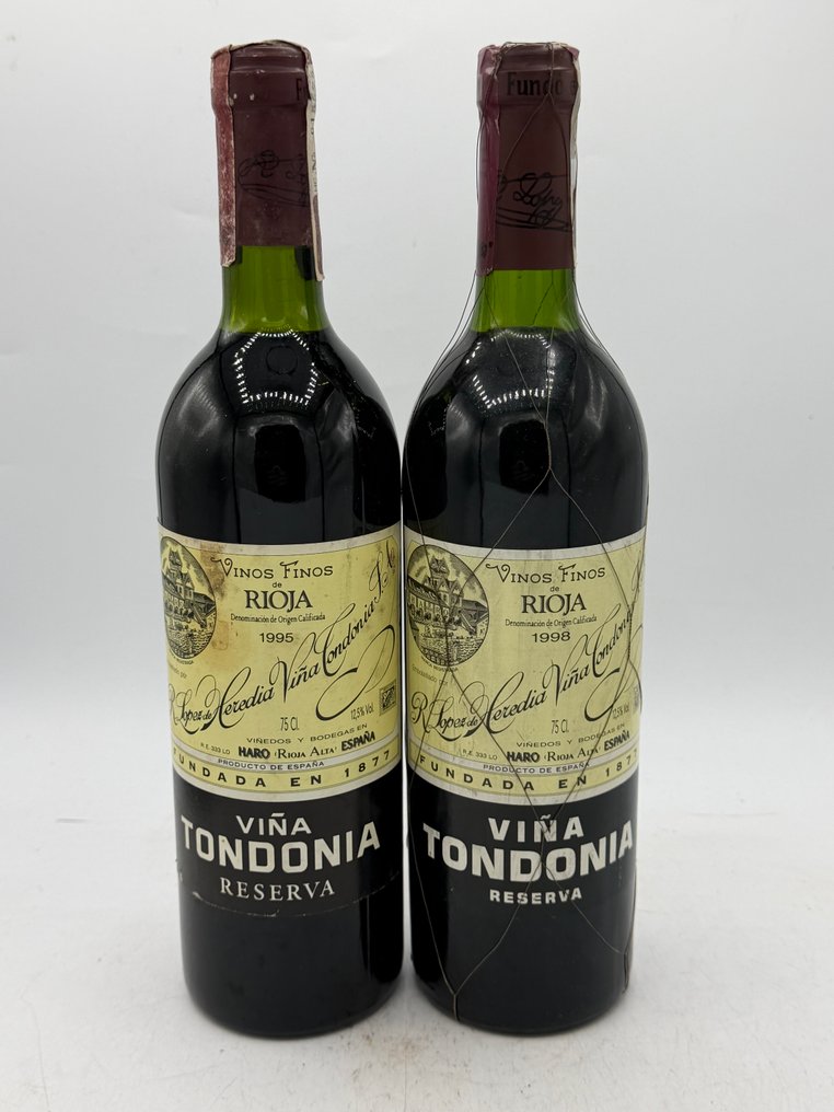 1995 & 1998 R. Lopez de Heredia, Viña Tondonia - Rioja Reserva - 2 Pullot (0.7 L) #1.0