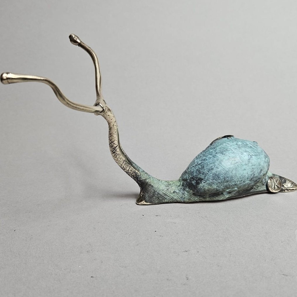 Iwona Krajnik - The snail (with clock)  - Bronze #2.1