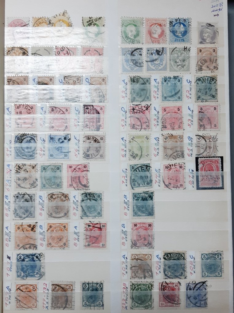 Austria - Partidă în 5 registre de stoc. #1.0