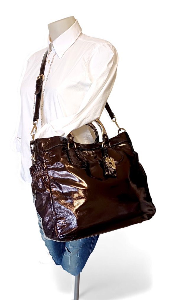 PRADA - Vintage patent leather bag - No reserve Price! - Shoulder bag #2.1