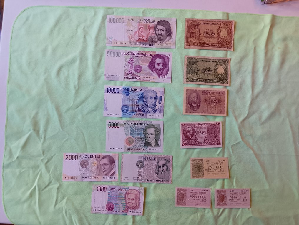 Italy. - 14 Banconote Lire - anni vari (No reserve price) #1.0