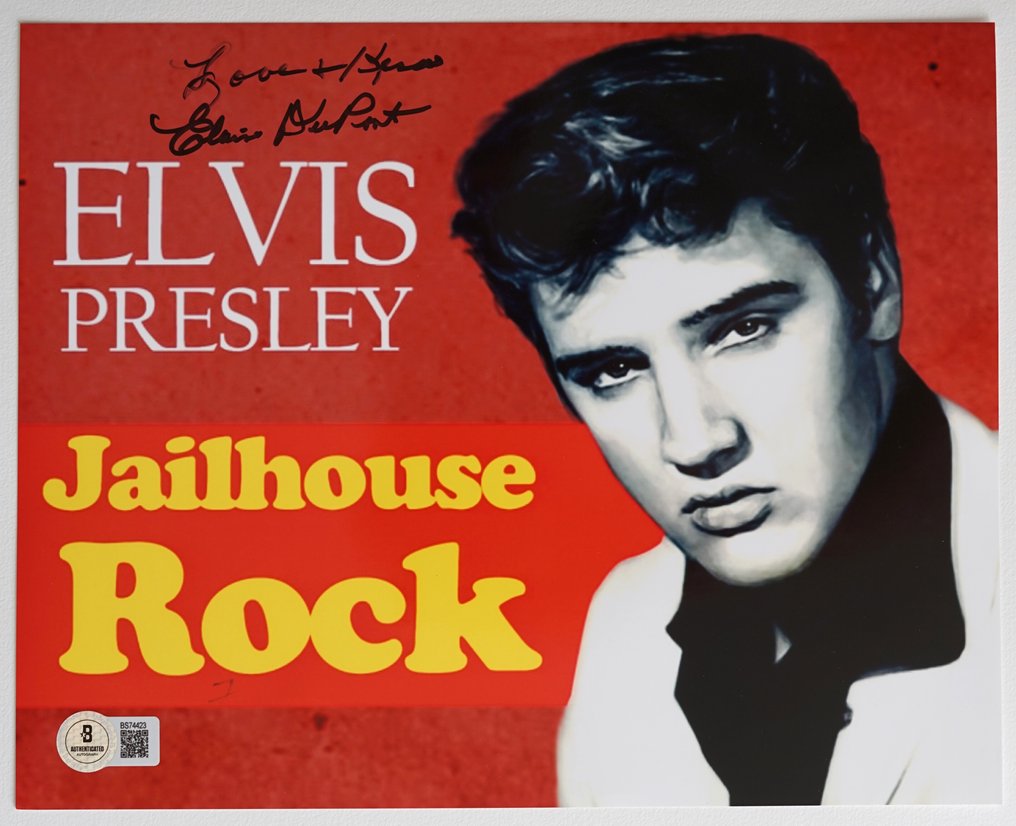 Elvis Presley, Jailhouse Rock - Elaine Dupont - Autograph, Photo with Beckett COA #1.0