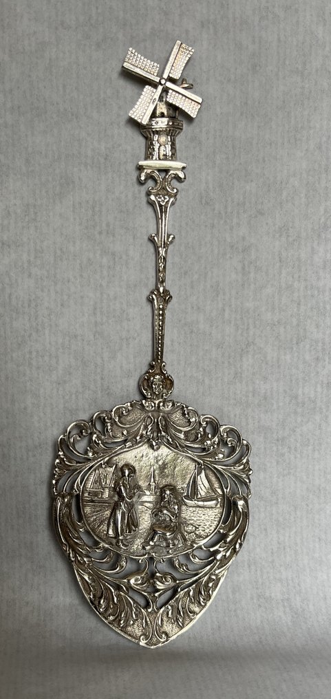 Mogelijk Hooykaas - Serveur de gâteaux - Argent 833 - 1920-1930 - Taartschep #1.0