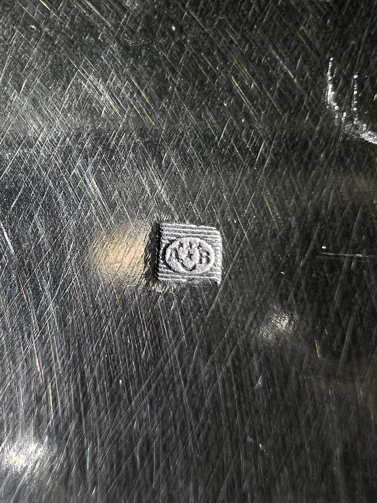 Adolphe Boulenger - Samppanjan jäähdytin -  kaiverretut renkaat - Hopeoitu #3.2