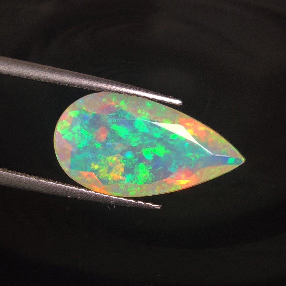没有保留价 - 1 pcs  白色 蛋白石  - 3.62 ct - 国际宝石研究院（IGI） - 终极色彩盛宴！ #1.0
