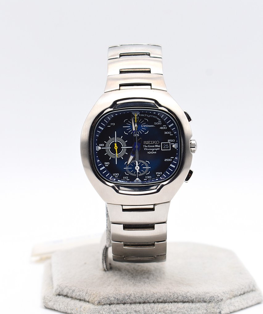 Seiko - Chronograph - Ingen mindstepris - The Great Blue - 7T92.0AD0 - Date - Mænd - 2000-2010 #1.0