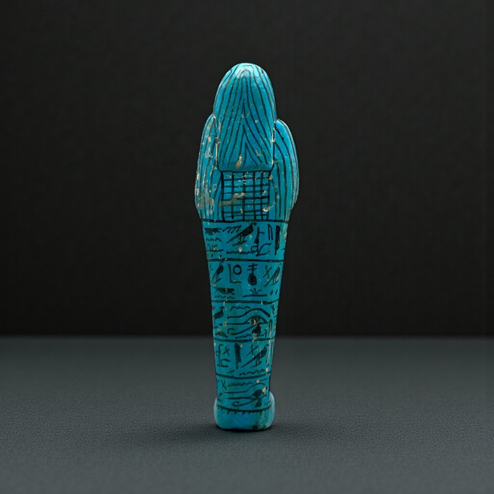 Réplicas do antigo Egito. Estátua Ushabti com hieróglifos  (Sem preço de reserva) #2.1