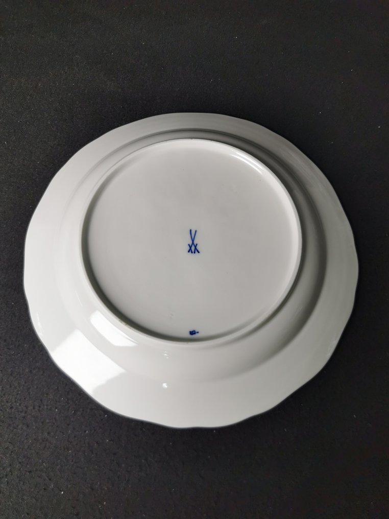 Meissen - Cipolla Blu - 6 Piatti - D. 22cm - 1.Wahl - 盘子 (6) - 瓷 #4.3