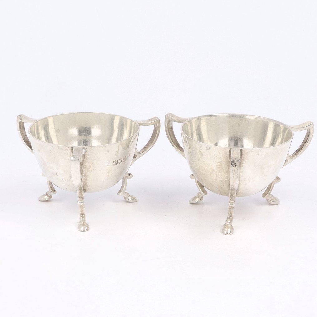 Wakely & Wheeler (Londen 1915) - Saliera a forma di barca (2) - .925 argento #2.1