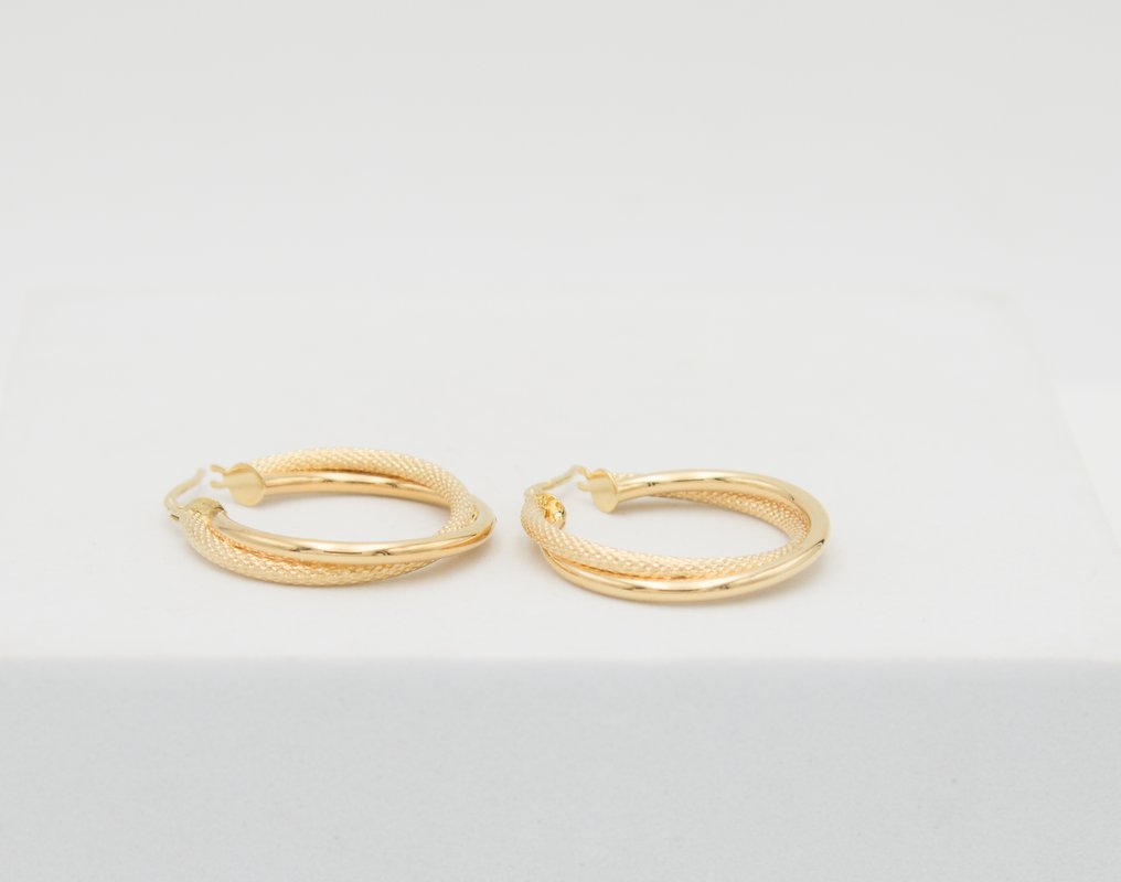 Drop fülbevaló - 18 kt. Sárga arany #1.0