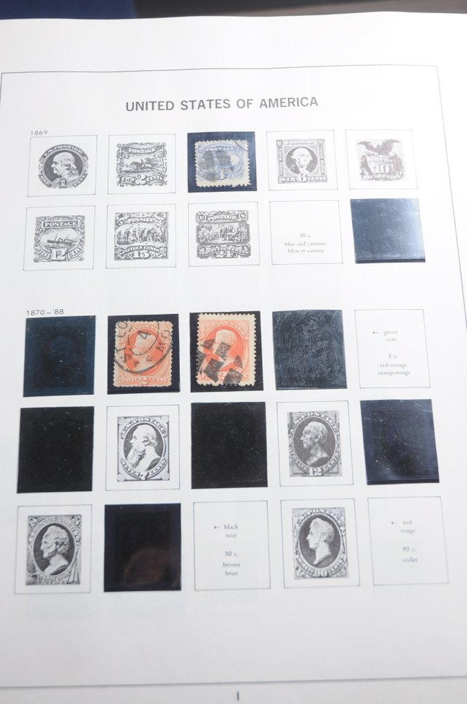 EE. UU. - Colección en un álbum DAVO y diversos libros de stock. #2.1