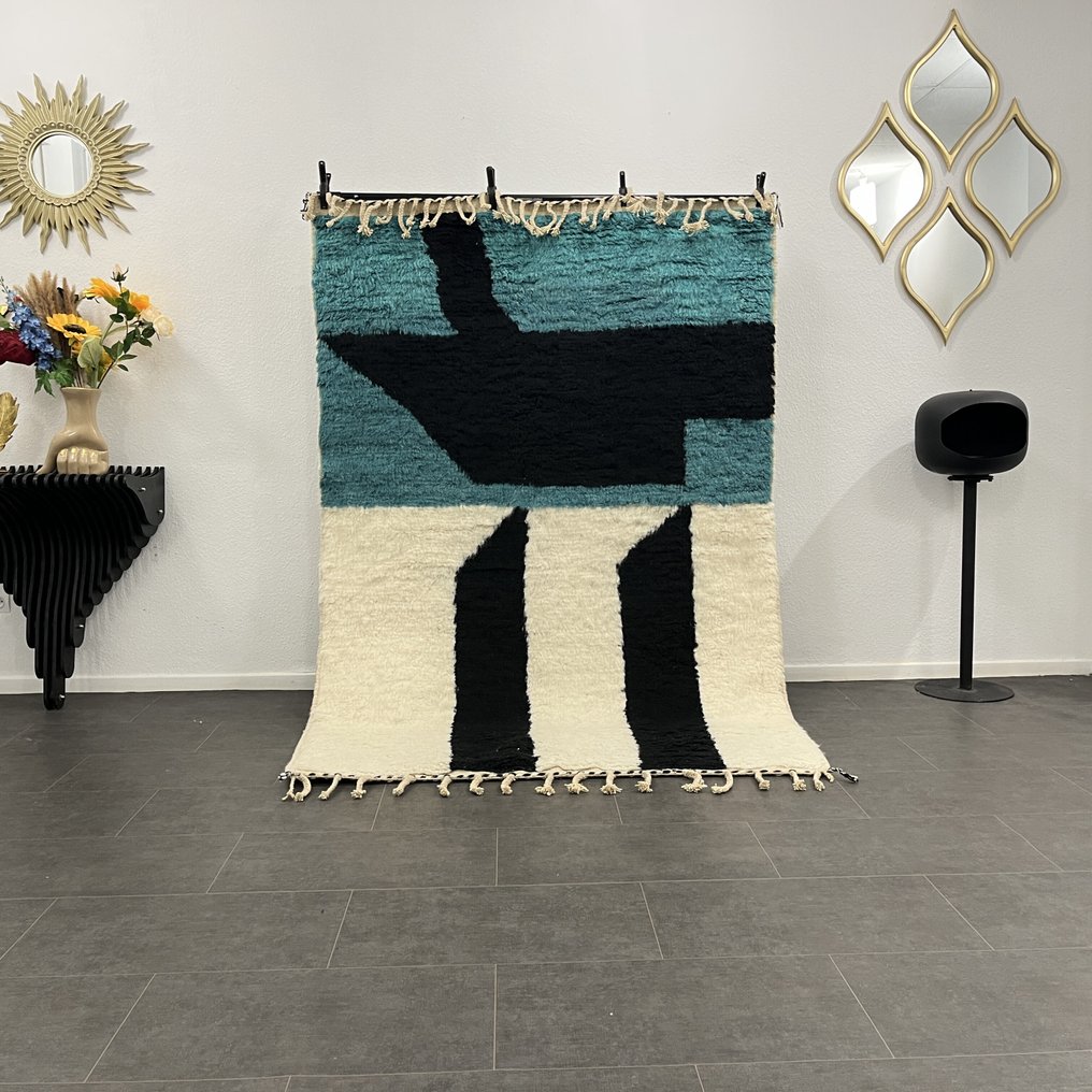 Berber, Wool Beni Ouarain rug - Carpet - 230 cm - 155 cm - Handmade #1.0