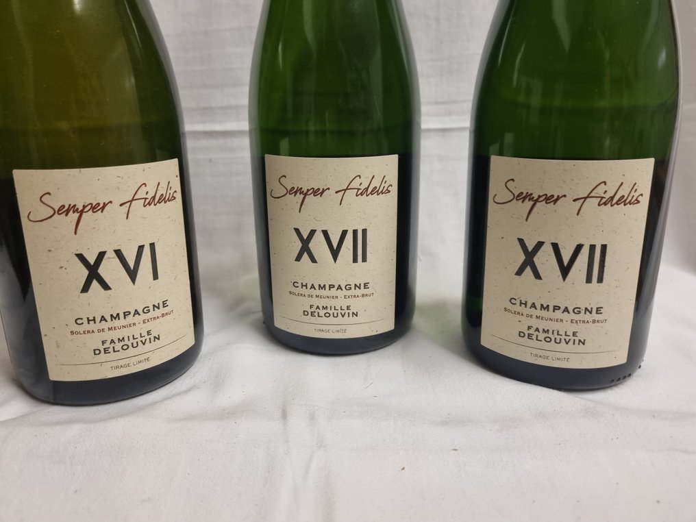 Famille Delouvin, Semper Fidelis - Champán Extra Brut, Champagne - 3 Botellas (0,75 L) #2.1