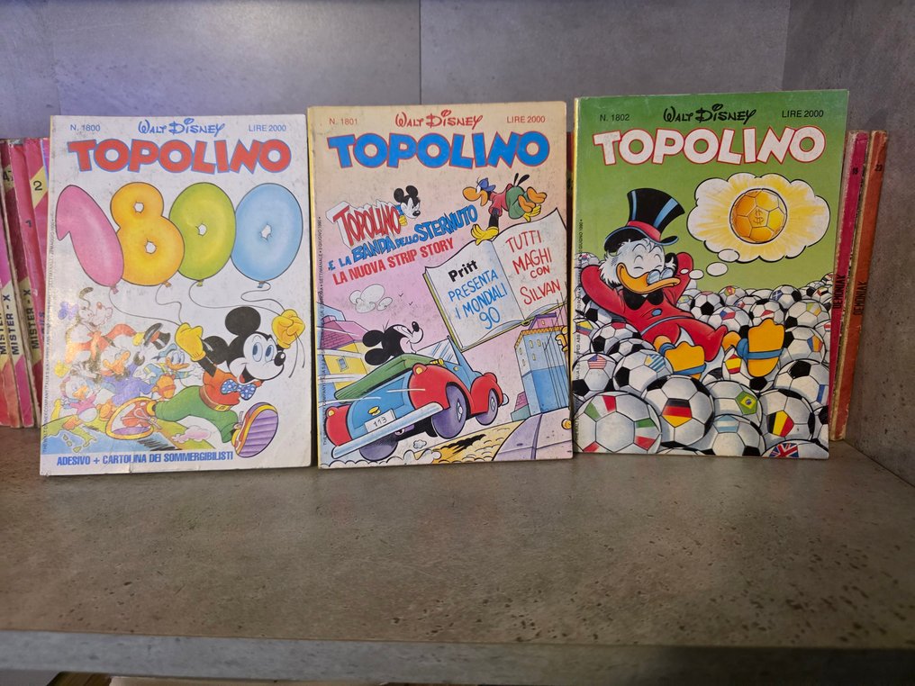 Topolino nn. 1800/1899 - Sequenza completa prima edizione - 99 Comic - Πρώτη έκδοση #1.0