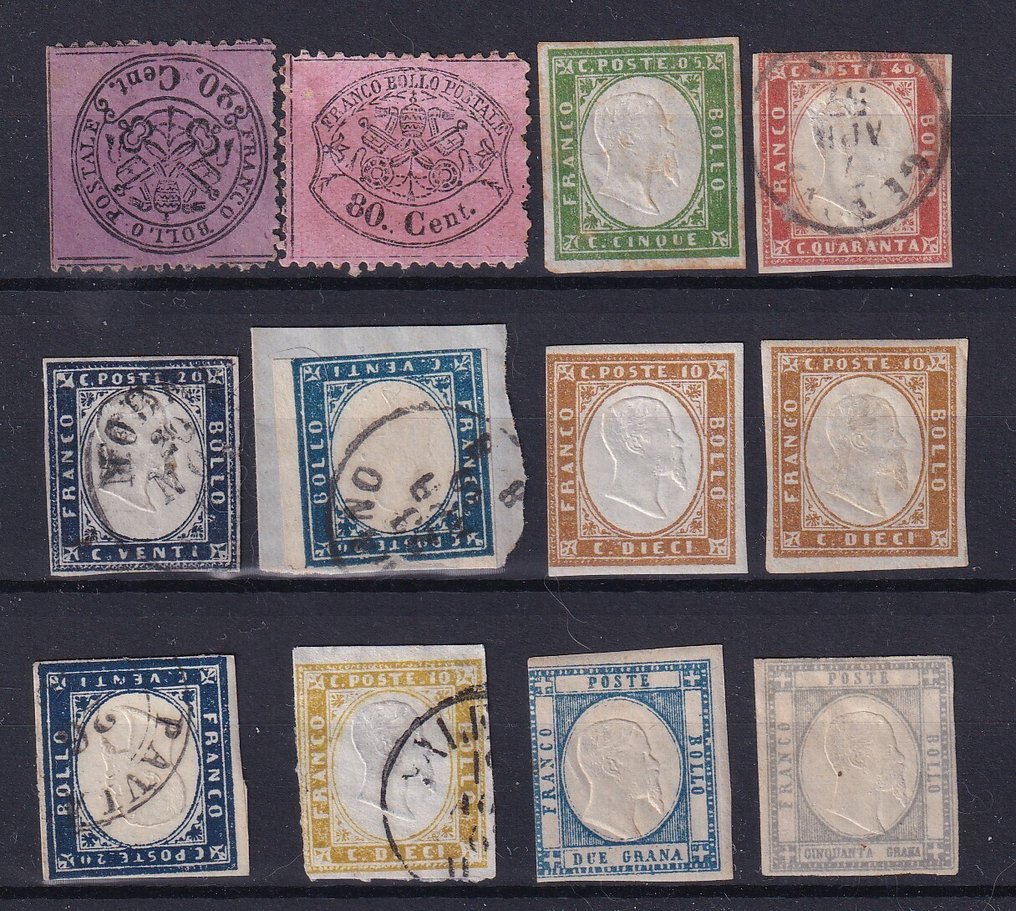 Italy 1850/1863 - Ancient Italian states, a batch of #1.0