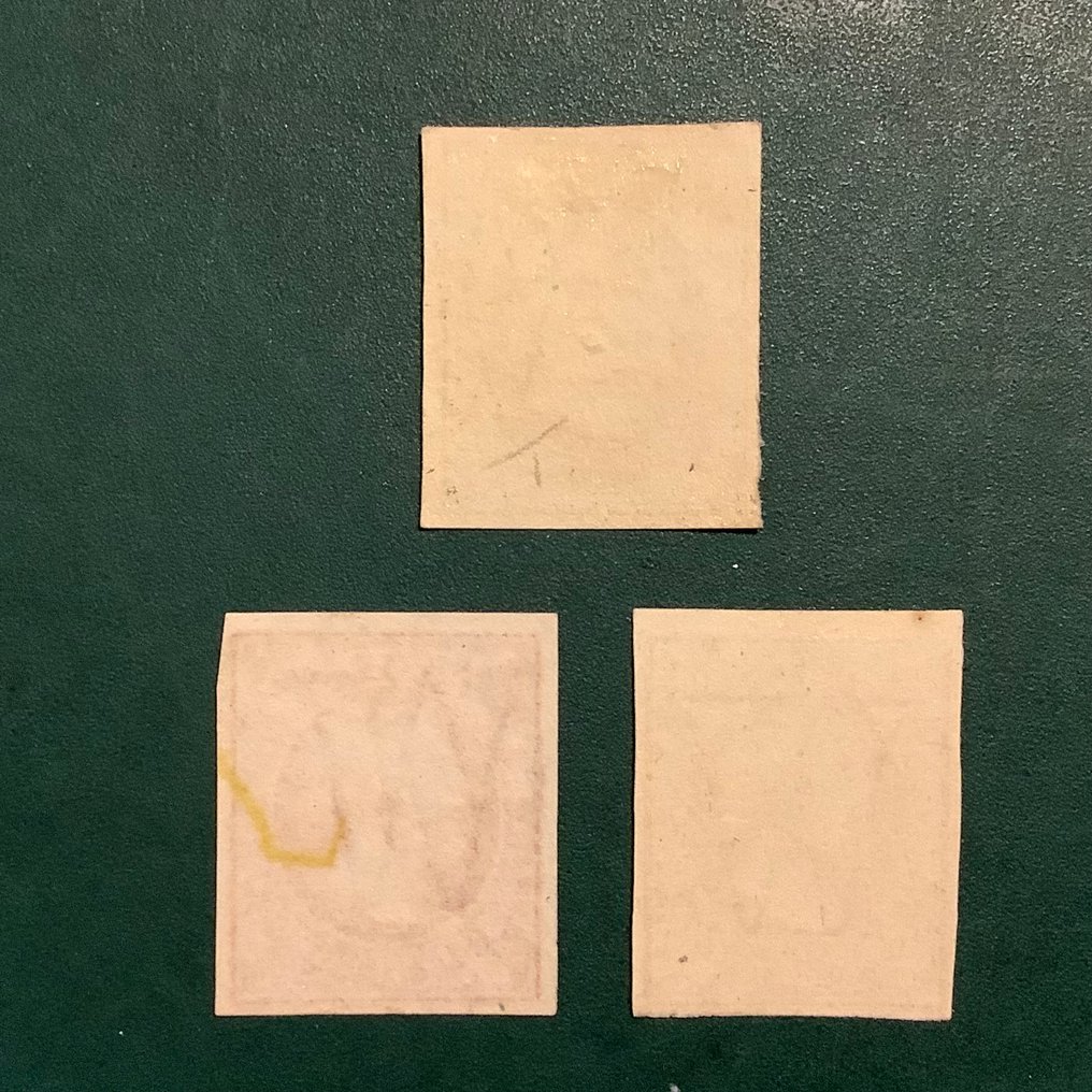 盧森堡 1852 - 威廉二世——首次发行，奢华边际 - Michel 1/2 #2.1