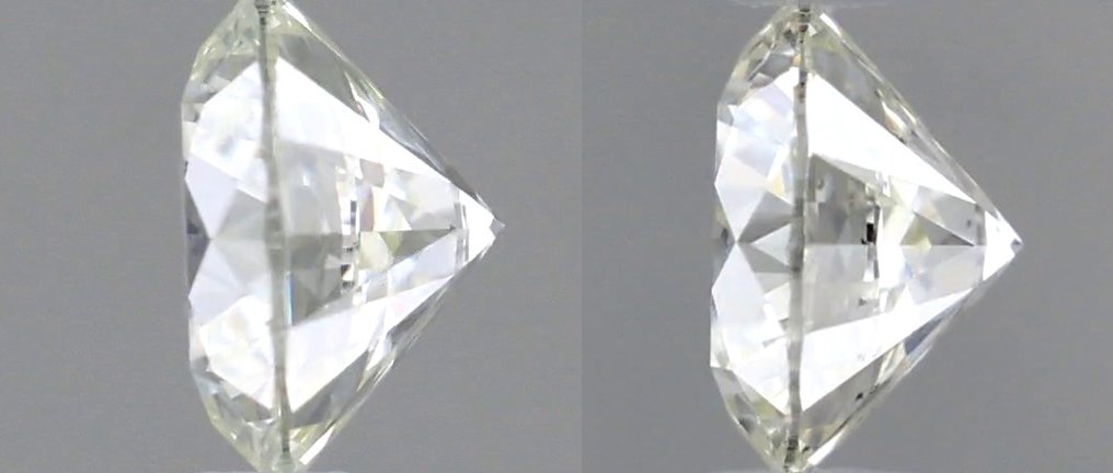 Sem preço de reserva - 2 pcs Diamante (Natural) - 0.81 ct - Redondo - H - VS2 - International Gemological Institute (IGI) - *Matching Pair* *EX VG* #1.0