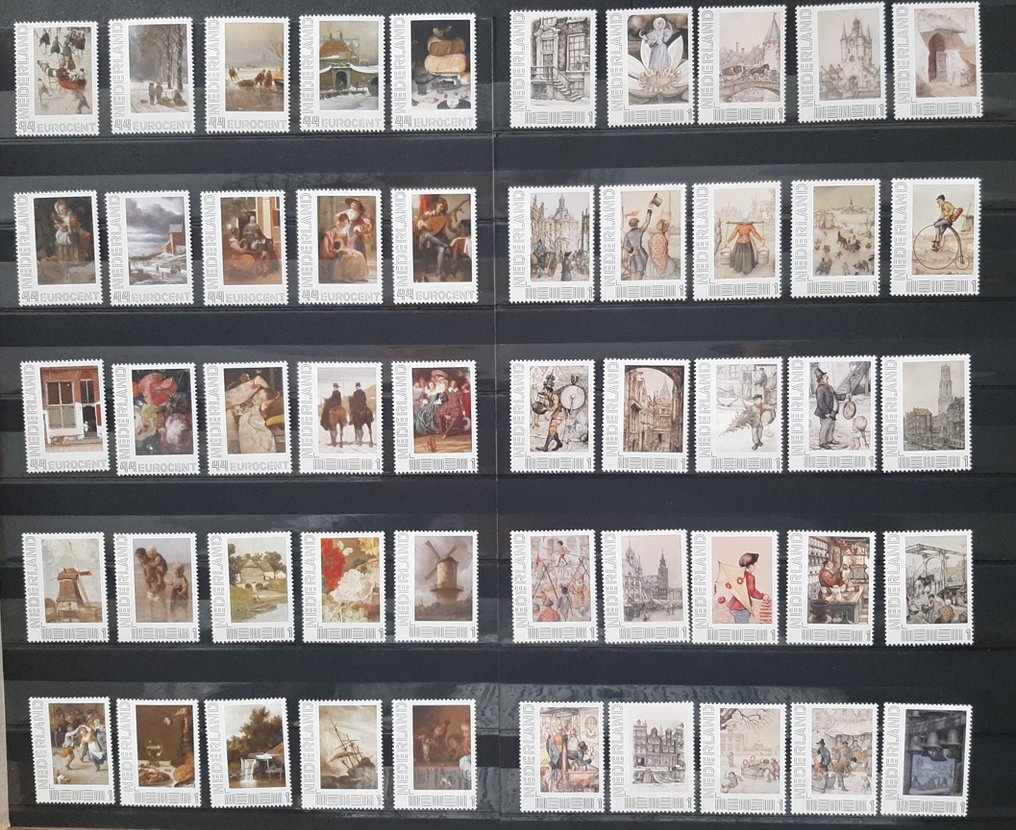 Pays-Bas 2010/2012 - Séries complètes de timbres personnels « Les 4 saisons » et « Anton Pieck » #1.0