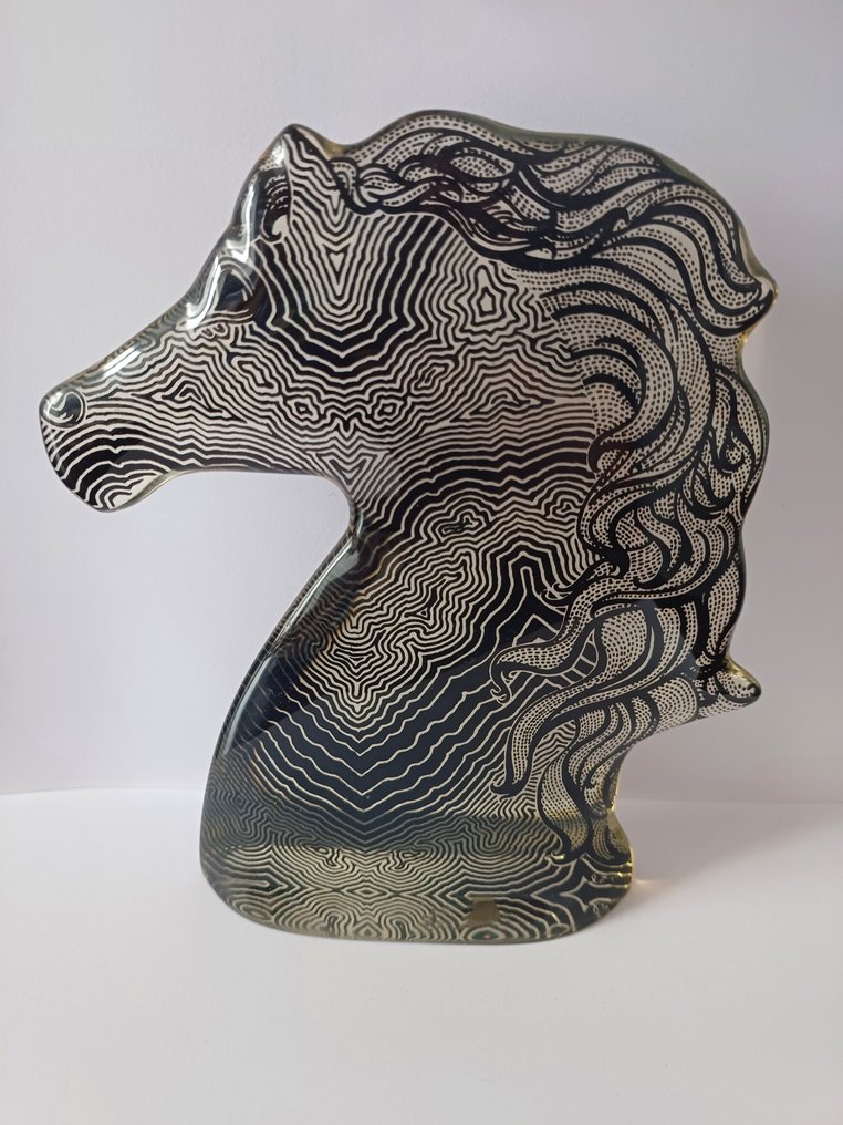 Abraham Palatnik - Abraham Palatnik - 雕塑, Cheval en résine - 18 cm - 塑料 - 1970 #1.0