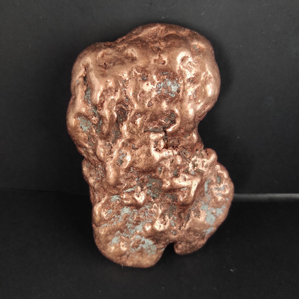 Copper nugget - Height: 2 cm - Width: 7 cm- 730 g - (1) #4.3
