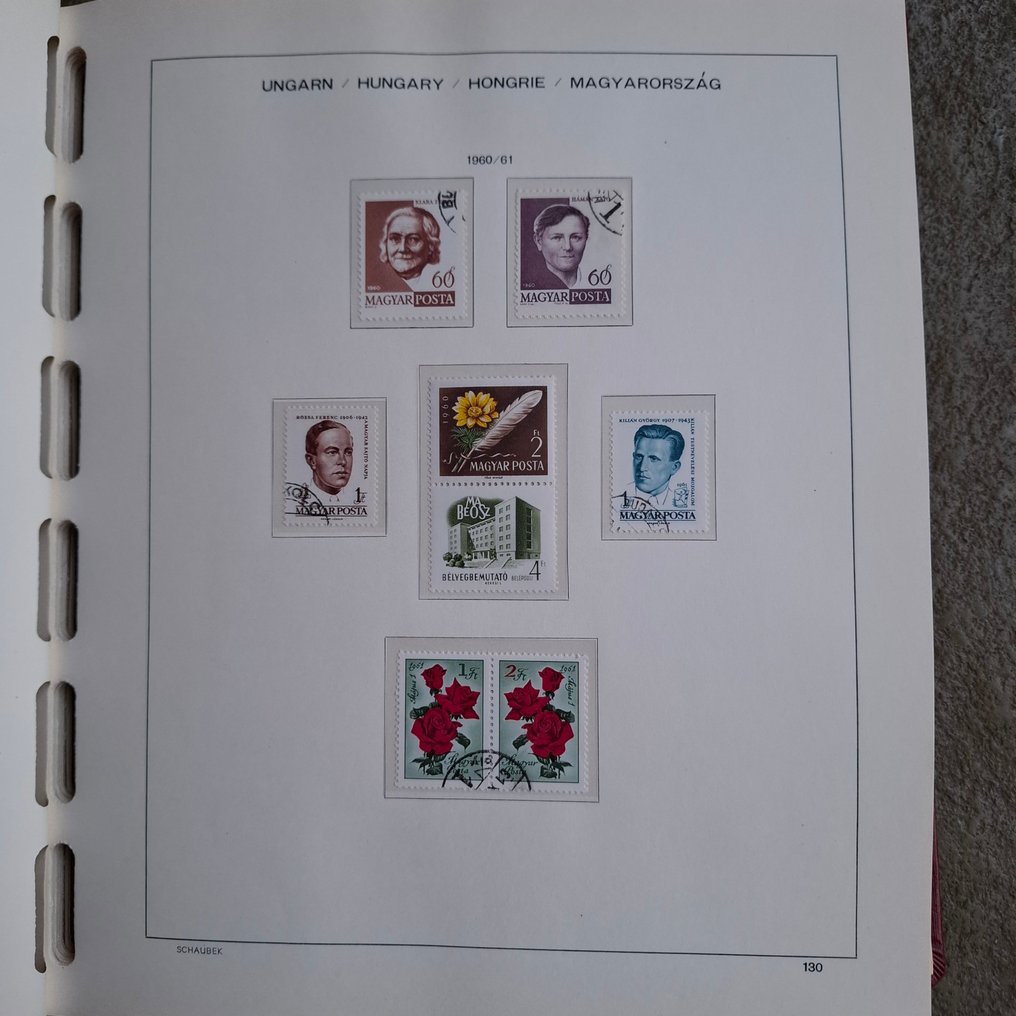 Ungaria 1960/1969 - Alte colecții ( timbre și blocuri ) în caietul de formulare Schaubek #3.2