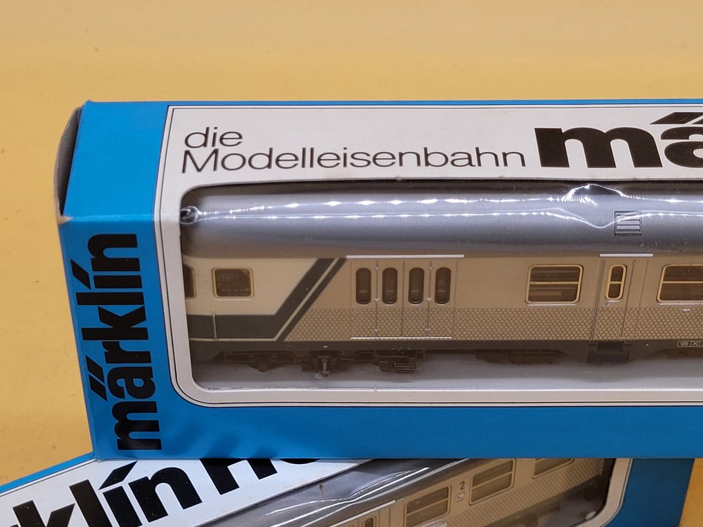 Märklin H0 - 4158 / 4159 / 4160 - Wagon de passagers pour trains miniatures (3) - Trois voitures - DB #2.1