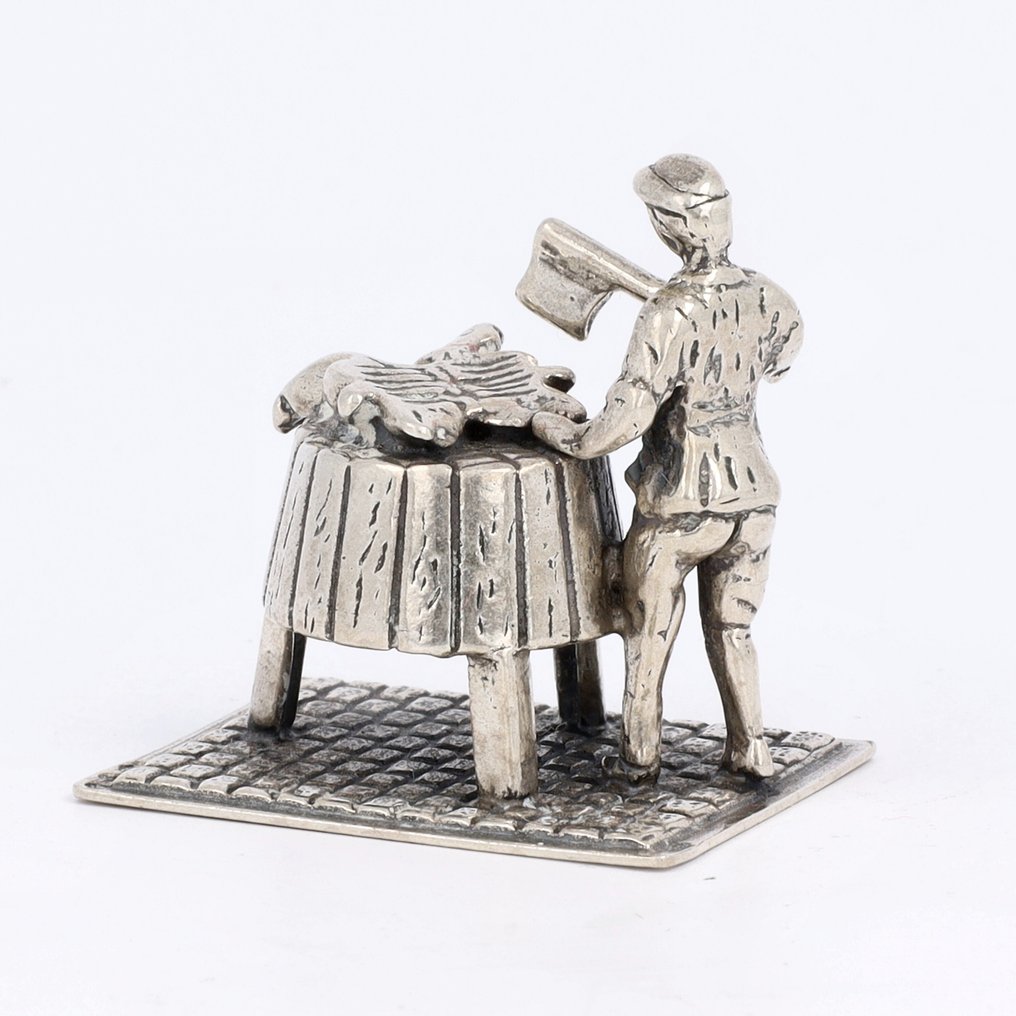 NO RESERVE - Scharenslijper & Slager - Φιγούρα μινιατούρα  (2) - .835 silver #3.2