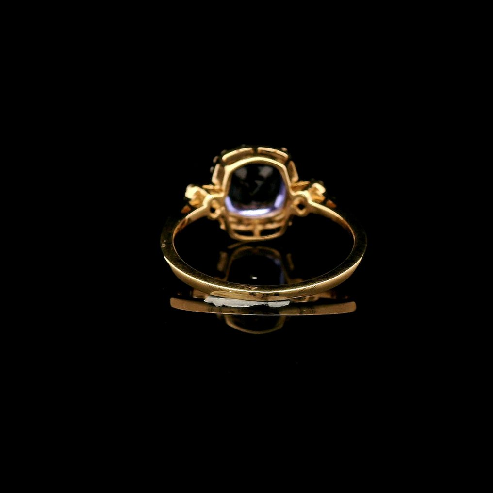 Nincs minimálár - Gyűrű - 14 kt. Sárga arany - 2.42ct. tw. Tanzanit - Gyémánt #4.3