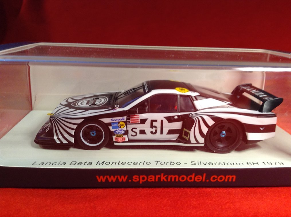 Spark 1:43 - Modellino di auto da corsa - ref. #S2289 Lancia Beta Montecarlo Turbo Gr5 Ufficiale Lancia 6h Silverstone 1982 #51 Patrese/Röhrl - excellent quality - limited edition - hard to find today #1.0
