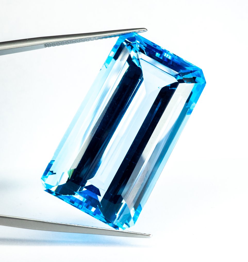 没有保留价 黄宝石  - 85.08 ct - 安特卫普宝石报告（GRA） - 浓烈的“瑞士”蓝色 #1.0