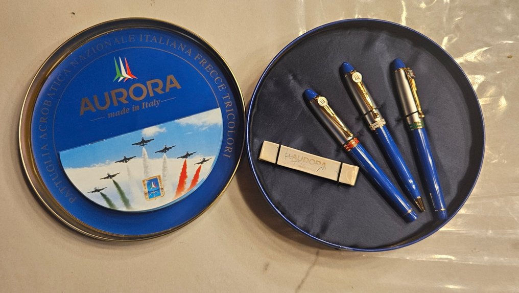 Stiftetui - aurora - Plastik, Stahl, Vergoldet #1.0