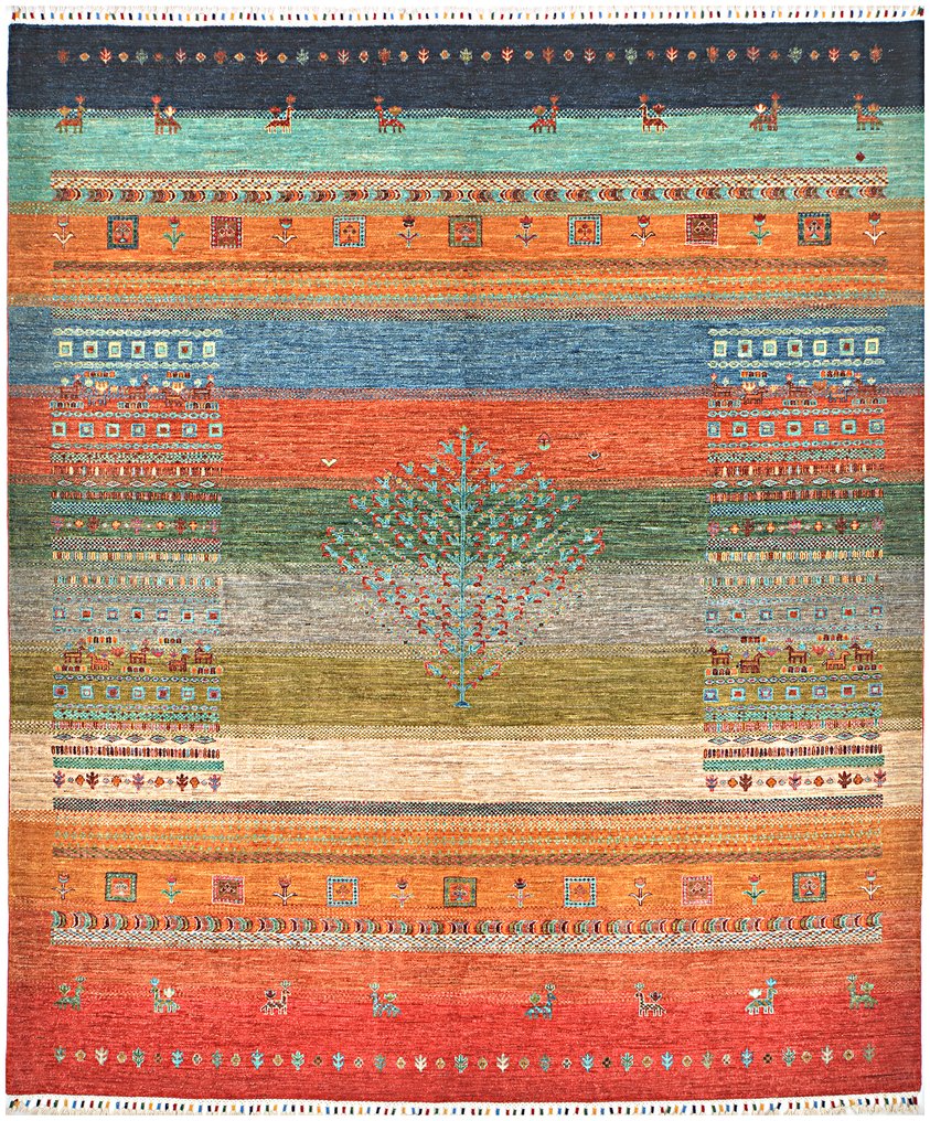 Afghan, Gabbeh, Large Samarkand Ariana rug Elegant High quality Hand-knotted Premium wool - Carpet - 300 cm - 250 cm - New Handmade Designer rug #1.0