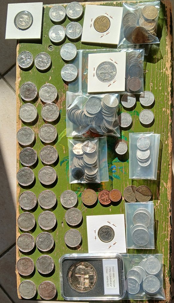 德國,Third Reich Collection of coins and banknotes incl. silver 1880/1990 #3.2