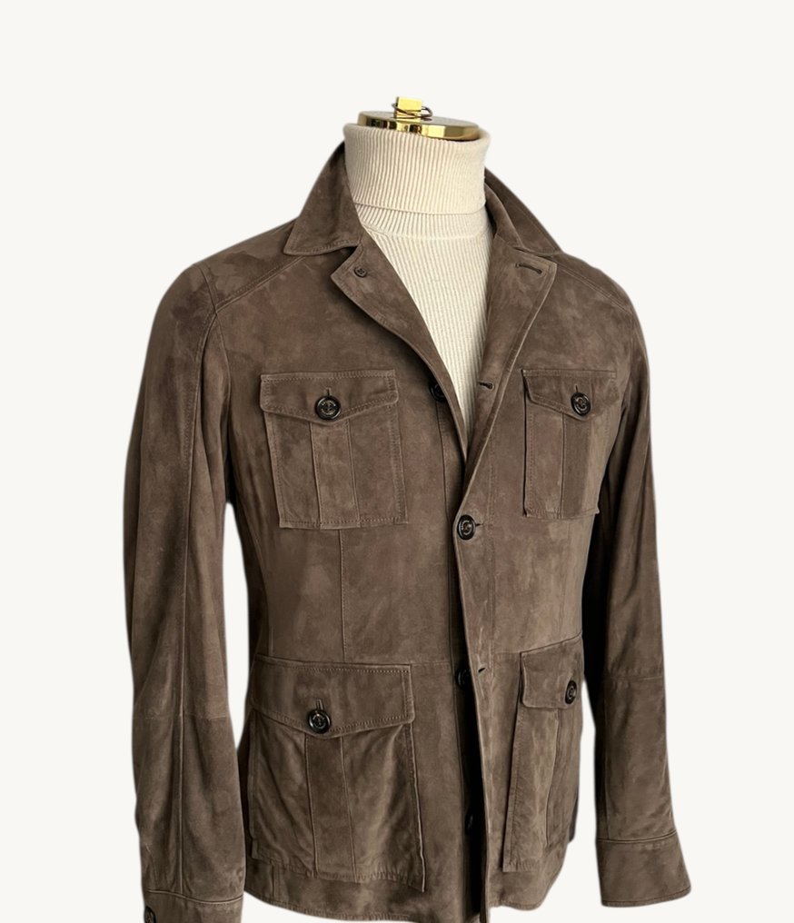 Brunello Cucinelli Thermore Leather Traveller - Δερμάτινο μπουφάν - New with tags #1.0