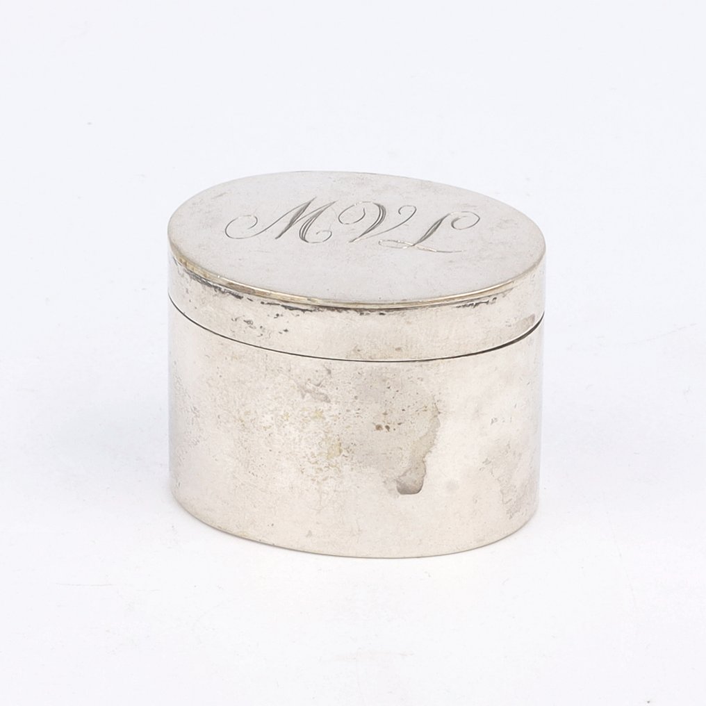 NO RESERVE - G.J. van den Bergh - Rotterdam, 1828 - Scatola Lodderein - .833 argento #1.0