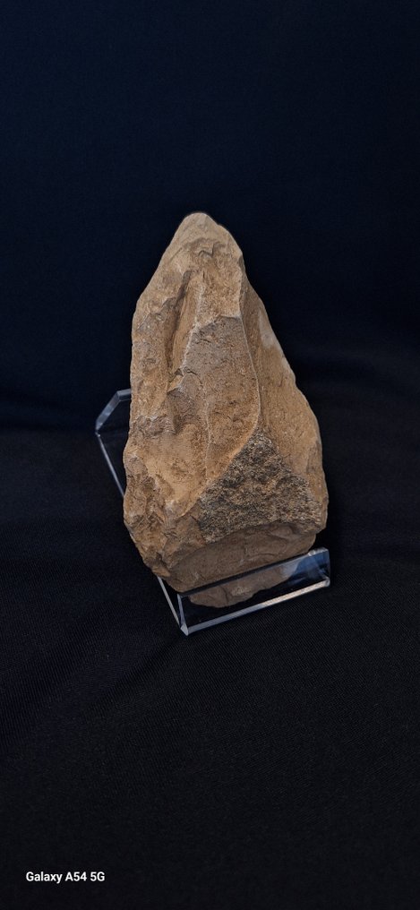 Παλαιολιθική Πήλινα biface Μαρόκο Μουστεριανή συλλογή αρχαιολογία ιδιωτική σίλεξ γρανίτης εργαλείο 45.000 π.Χ. - 110 mm  (χωρίς τιμή ασφαλείας) #4.3