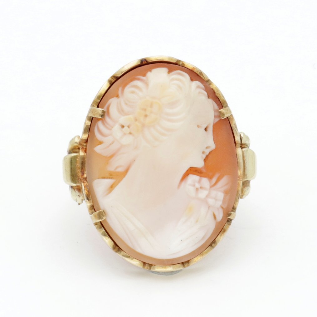 Bague - 14 carats Or jaune - Camee #1.0