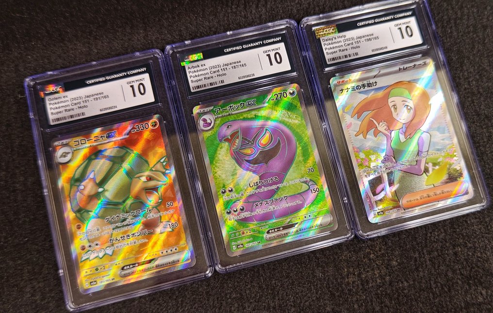 Pokémon - 6 Graded card - Golem ex Foil, Illustration complète - CGC 10 #1.0