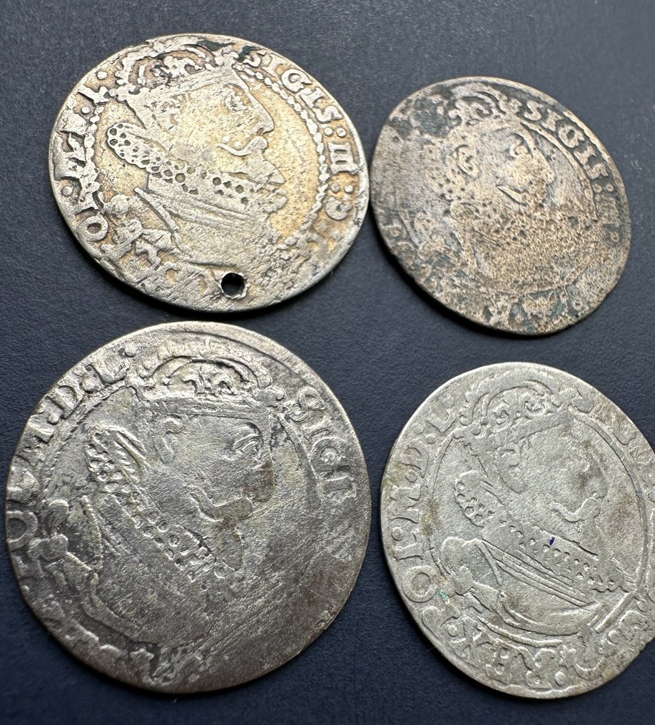 Πολωνία. Sigismund III Vasa. 6 Groszy / Szóstak 4x 1615/1624 (χωρίς τιμή ασφαλείας) #1.0