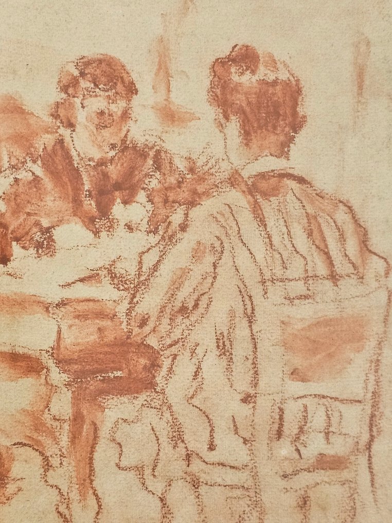 Raffaele Ragione (1851 - 1925) - Pranzo in famiglia / Profilo di donna #4.3