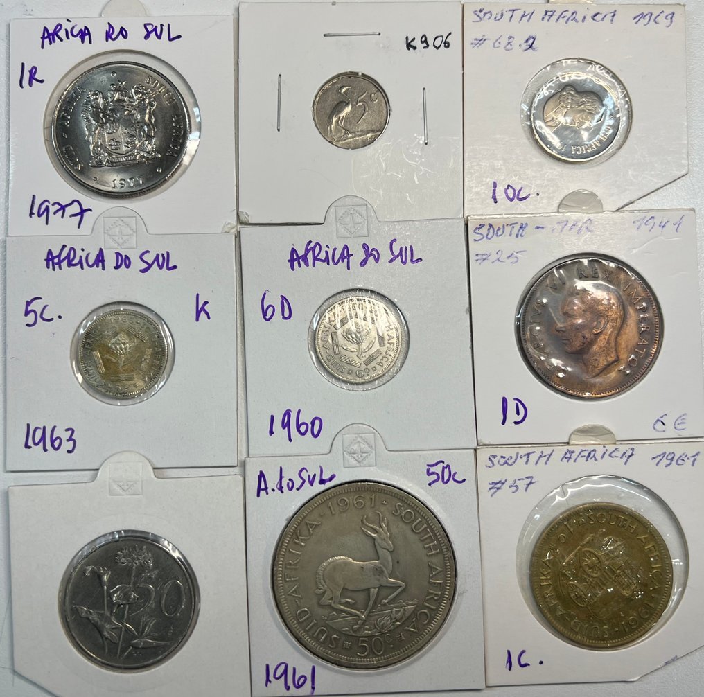 南非. Lot of 21 coins  (没有保留价) #1.0