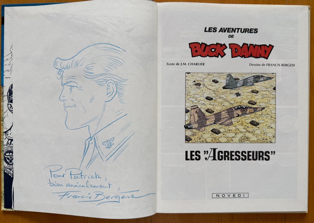 Buck Danny T44 + dédicace - C - 1 Album - Prima edizione - 1988 #1.0
