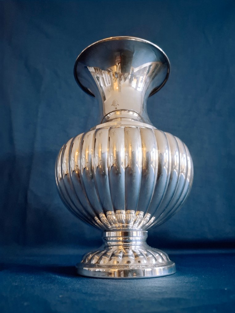 Bordopsats  - Forsølvet - Tung sølvbelagt vase #2.1