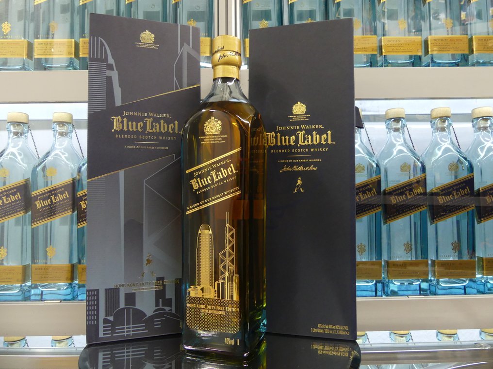 Johnnie Walker Blue Label Hong Kong Duty Free Limited Edition Design - 1 Litre #1.0